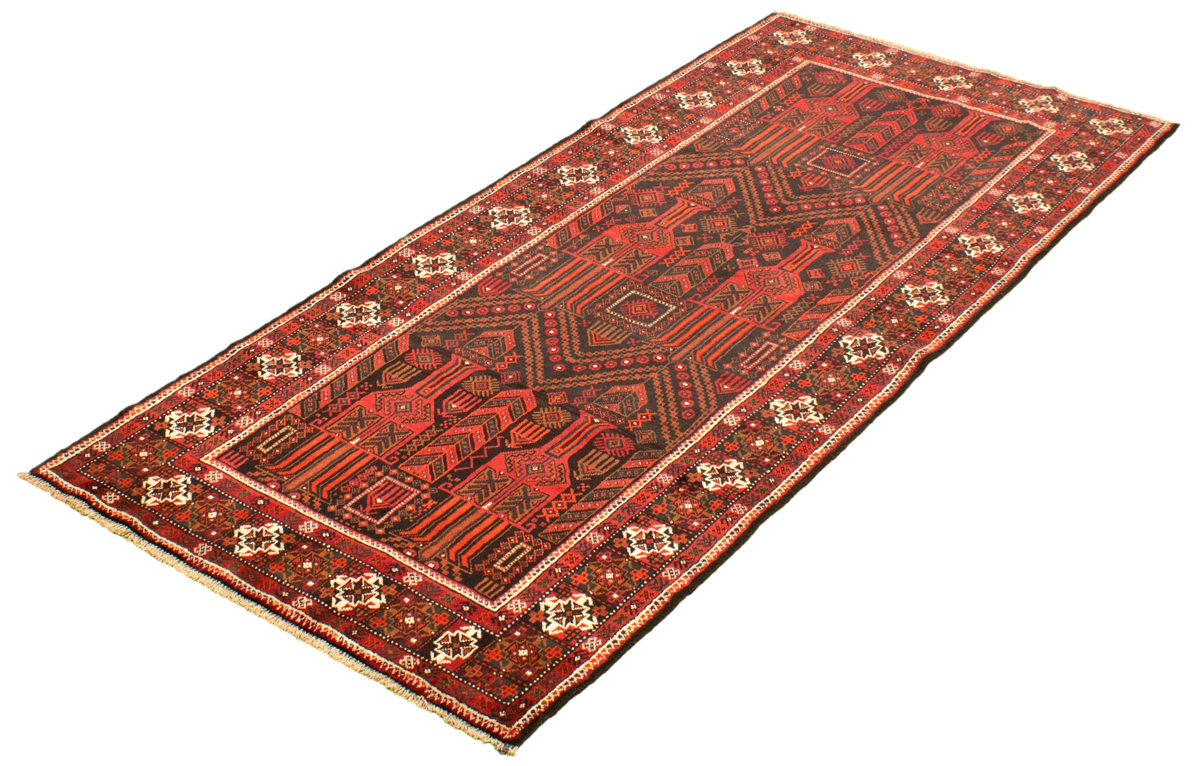 Hand-knotted Turkish Carpet 4'1